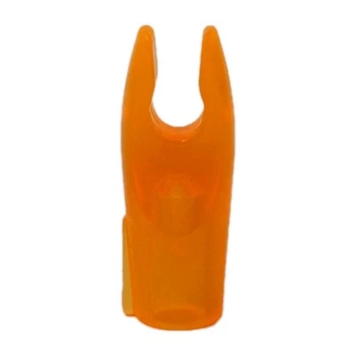 50 Count Bohning Blazer Standard Throat Pin Nocks: Clear Fluorescent Orange NOS - Image 1 of 3