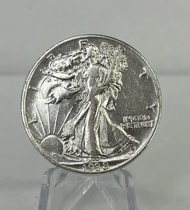 1938 Walking Liberty Half Dollar 50c - 90% Silver - Strong Details - Picture 1 of 9