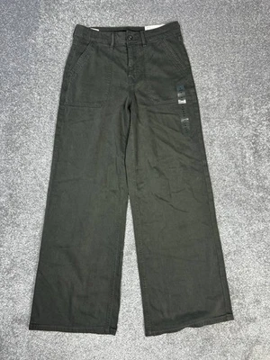 American Eagle Outfitters Super High Rise Baggy Jeans Womens 4 Black 28x29 New - Image 1 of 4