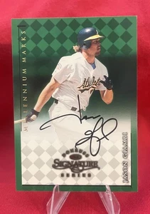 1998 Donruss Signature Series Auto Millennium Marks-Jason Giambi Auto 0504/1000 - Picture 1 of 3