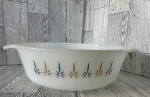 Vintage Fire-King Anchor Hocking Casserole Dish 436 Candle GlowPattern 1Qt - Picture 1 of 8