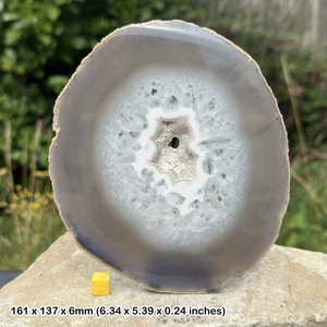 Polierter Achat A8 Scheibe [Aura & Konzentration] - 100 % echter Heilkristall, - Bild 1 von 1