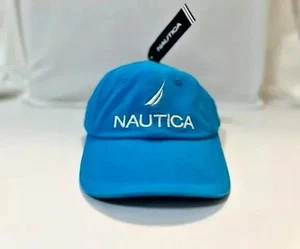 Gorra de bola ajustable NAUTICA J-Class para niños - logotipo turquesa/blanco velero - Imagen 1 de 5