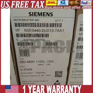 New Siemens 6SE6 440-2UD13-7AA1 6SE6440-2UD13-7AA1 US FREE TAX - Picture 1 of 2