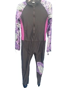SBART Wetsuit Extra Large Black Purple Womens Wetsuit 3mm Size XL Scuba Suit - Picture 1 of 22