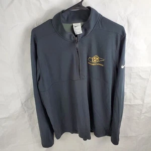 Nike Pullover Men's XL Black Dri-Fit Victory Golf 1/2 Zip Vanderbilt Lacrosse - Picture 1 of 9