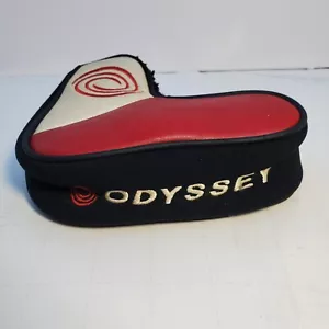 Odyssey Black/Red Blade Putter Universal Head Cover Swirl Vintage - Picture 1 of 5