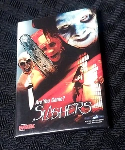 FANGORIA Slashers DVD Cover Film Pin Button RARE Horror Convention Memorabilia - Picture 1 of 3