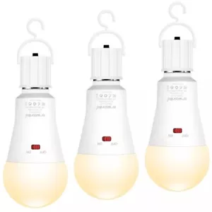 Emotionlite 3 Packs 3000K Emotionlite Rechargeable Emergency Light Bulb, 1800.. - Picture 1 of 6