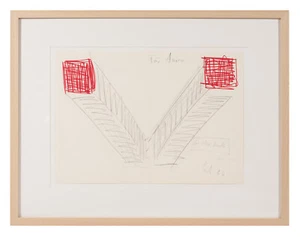 Thomas Lenk, original Handzeichnung, signiert und datiert - Bild 1 von 2