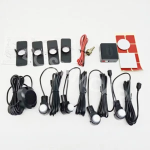4 Parking Sensors Car Auto Backup Reverse Rear Radar System Set Alert Alarm Kit - Picture 1 of 12