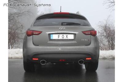 Stainless Steel Duplex Exhaust For Infiniti Fx 30d Per 5 3/32x4 5/32in Curled • 1031.86€