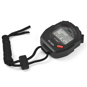 Sports Stopwatch Timer 30 Memory Digital Stopwatch 3 Rows Display Large Y3R4 - Picture 1 of 12