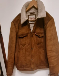 Trucker Winterjacke von Levis Gr XL Wildleder Optik - Bild 1 von 6