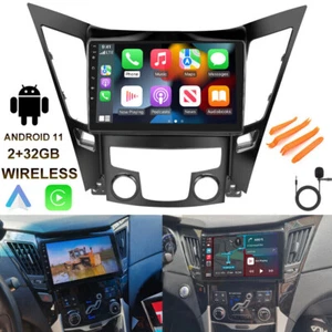 For Hyundai Sonata 2011-2014 Android 11 Apple Carplay Car Stereo Radio Gps Navi - Picture 1 of 12