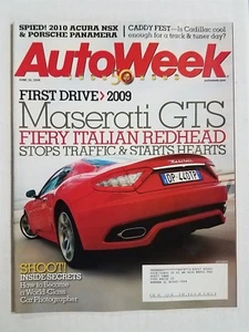 Auto Week Magazine June 30, 2008 - 2009 Maserati GTS - 2010 Porsche Panamera - Picture 1 of 2