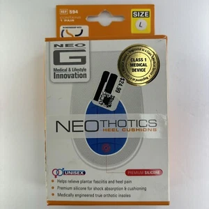 Neo G Neothotics Orthotic Insoles Heel Cushions 1 Pair Size L Unisex - Picture 1 of 3
