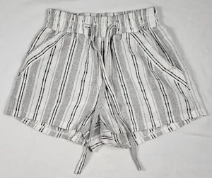 Sienna Sky Shorts Women's XS Stripe Pockets Neutral Bohemian Beach Coastal - Picture 1 of 11