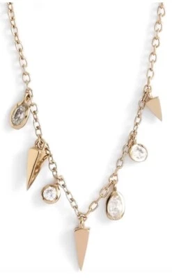 Collar Melinda Maria W1160 para mujer con flecos Kate dorados Foto 1 de 2