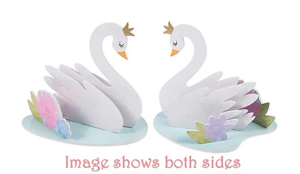 Sweet Swan Birthday Princess Table Centrepiece Decor - Sweet Swan Party Supplies - Image 1 of 1