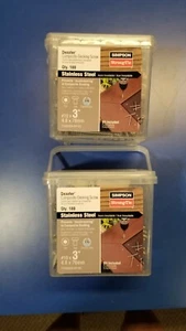 2x Simpson Strong Tie T10300DX-RP180 Dexxter #10 x 3" Decking Screws Stainless - Picture 1 of 2