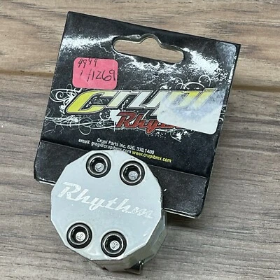 NOS Crupi Rhythm 0 Degree BMX Stem 4 Bolt 1-inch Threadless 22.2 White - Image 1 of 3