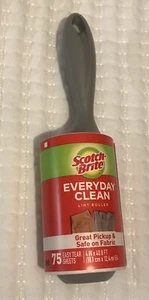 3M Scotch-Brite Everyday Clean Lint Roller 75 Easy-Tear Sheets 4 in x 40.8 Ft - Picture 1 of 4
