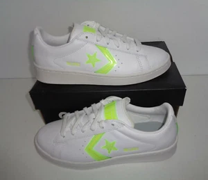 CONVERSE New Ladies White Pro Ox Leather Casual Shoes Trainers RRP £70 Size 5.5 - Picture 1 of 10