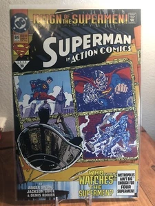 1993 DC Action Comics Superman #689B 1st Appear. Black Superman Direct Edition - Picture 1 of 1