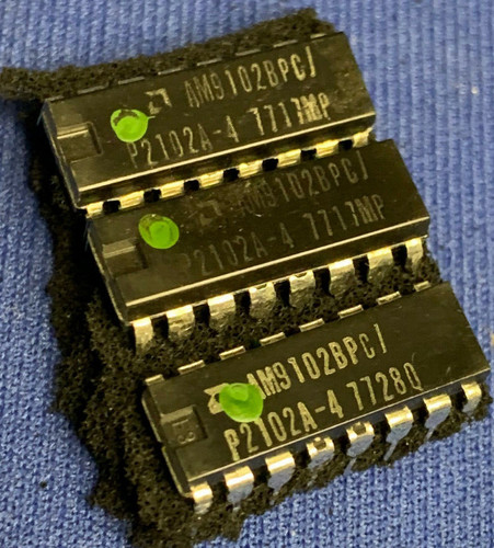 Mémoire RAM Statique MM2102AN-4L 1Kx1 Basse Puissance - DIP16 - National Semiconductor