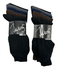 John Weitz Mens Dress Socks 5 Pack Multicolor Size 10 To 13 NEW Lot Of 2 Bundles - Picture 1 of 5