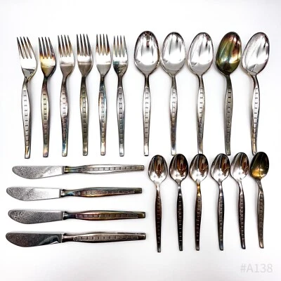 Vintage 100er Silberbesteck Solingen Rostfrei Besteck-Set 21-teilig - Bild 1 von 4