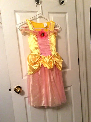 Disney Beauty & the Beast BELLE Costume Yellow Toddler Girl 4-6X  - Image 1 of 4