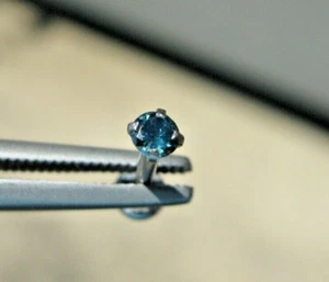2.73mm REAL BLUE DIAMOND LABRET BODY,CERTIFICATE LIP EAR 1/4",5/16",3/8",7/16 - Picture 1 of 12