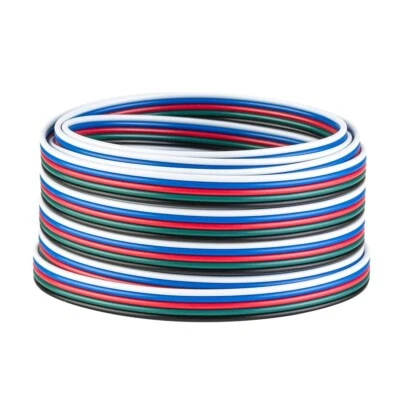 10ft 328ft RGBW 3528 5050 RGB LED Strip 5Pin Extension Cable Wire Connector Cord - Image 1 of 4