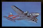 Aviation Airplane Airline postcard Flite Line #050 TWA Trans Western Boeing 307B