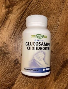 Nature's Way Glucosamine & Chondroitin 80 Tablets Flexmax EXP :09/24 - Picture 1 of 1
