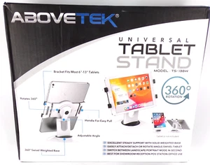 ABOVETEK Support de tablette universel TS-138W Blanc 360° de 6" à 13" - Photo 1/1
