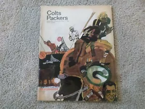 HTF NOVEMBER 5 1967 NFL Baltimore COLTS vs PACKERS Program EUC - Picture 1 of 12
