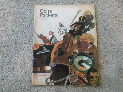 HTF NOVEMBER 5 1967 NFL Baltimore COLTS vs PACKERS Program EUC - Image 1 of 4