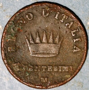 1812 M Italy Milan 3 Centesimi - Picture 1 of 2