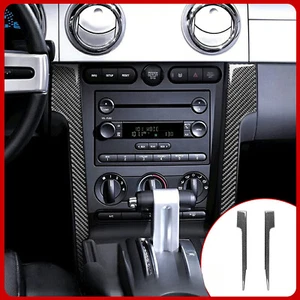 For Ford 05-09 Mustang Printed Carbon Fiber Center Control Side Strip - Picture 1 of 12