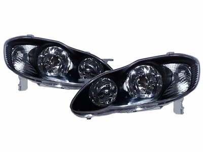 Corolla E120 MK9 2003-2008 4D Clear Halogen Headlight Black US for TOYOTA LHD - Image 1 of 4
