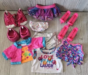 Build-A-Bear Workshop BAB Shoe Lot Shopkins Pink Tennis Shoes Mary Janes Skates - Picture 1 of 5