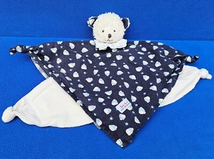 KÄTHE KRUSE SCHMUSETUCH BÄR EISBÄR KUSCHELTUCH BEAR FROTTEEKOPF BLAU - Picture 1 of 1