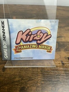 Kirby and the Amazing Mirror Game Boy Advance - Instruction Manual Only - Picture 1 of 13