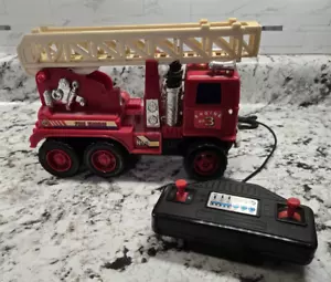 VINTAGE RED FIRE ENGINE #3 REMOTE CONTROLLED TOY...UNTESTED (RADIO SHACK?) - Picture 1 of 9