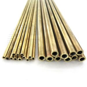 Brass Round Tubes Pipe Hollow Shaft Rod for Model Vehicle Toy Retrofit Ø 3x200mm