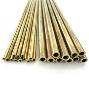 Ø 3x200mm Brass Round Tubes Pipe Hollow Shaft Rod for Model Vehicle Toy Retrofit - Picture 1 of 5