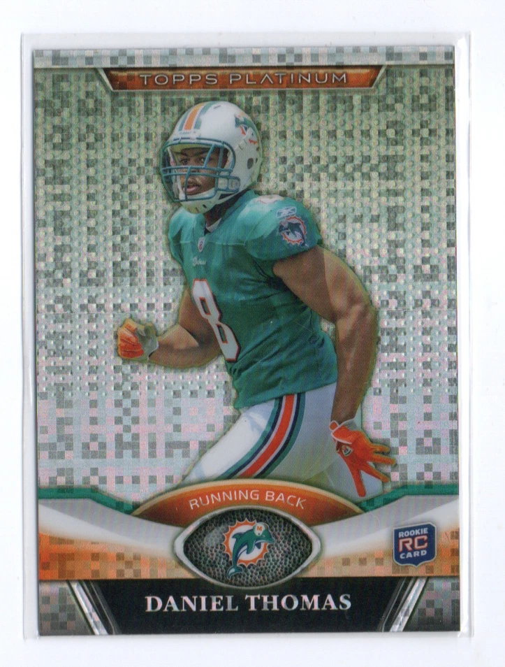 2011 Topps Platinum RC Xfractor Refractor #44 Daniel Thomas MIAMI Dolphins - Image 1 of 1